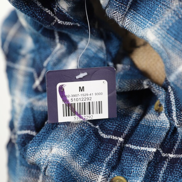 NWT UK2LA Sleeveless Boho Button Down Plaid Shirt size M - Picture 11 of 12